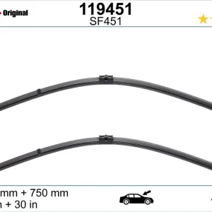 Online Kaufen SWF SF451 Scheibenwischer 119451 - DAS ORIGINAL SET800mm / 750mm